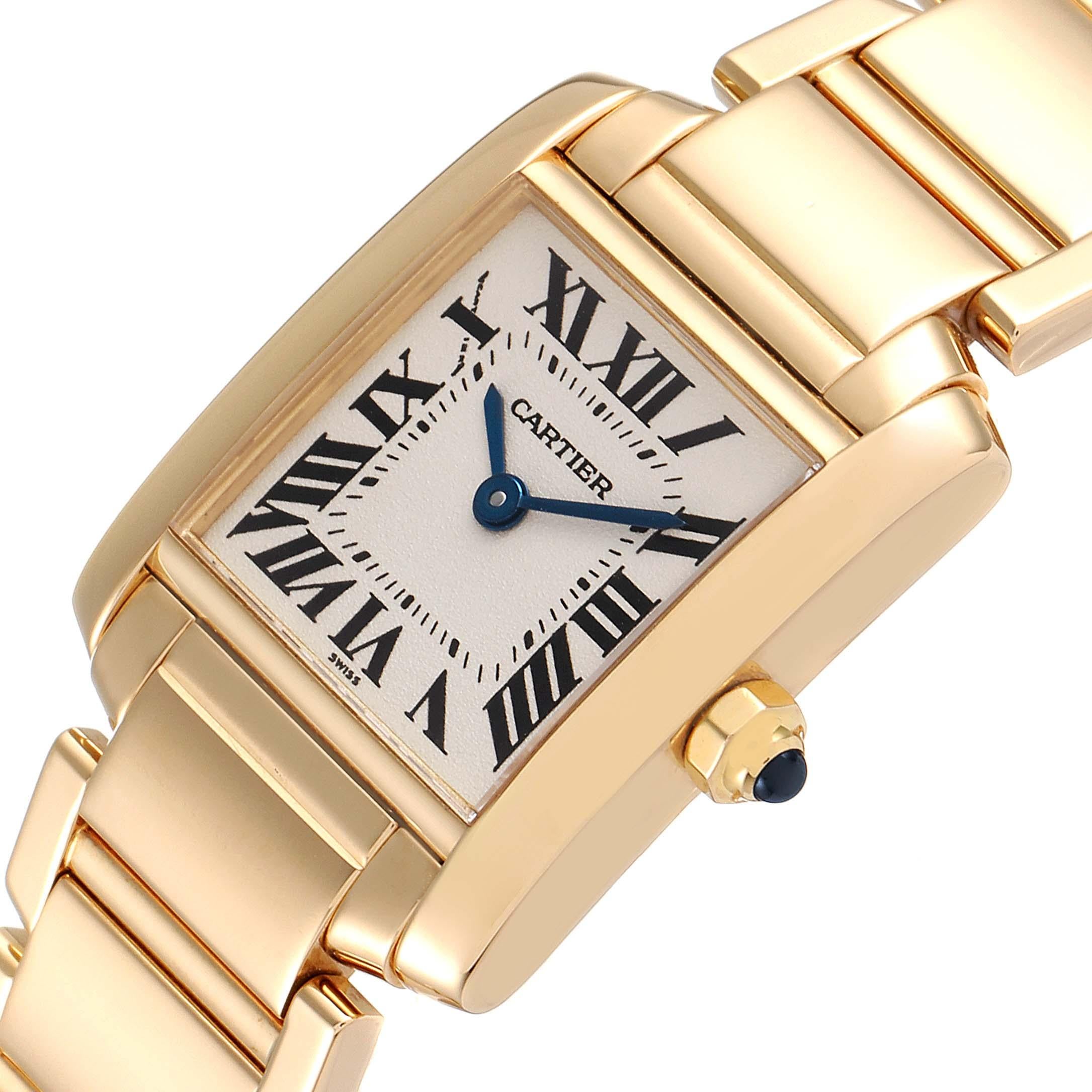 Cartier Tank Francaise Yellow Gold Quartz Ladies Watch W50002N2 1