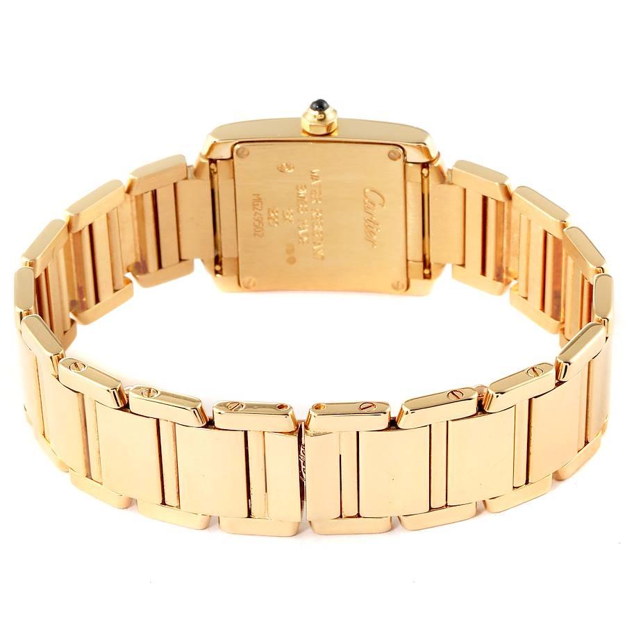 Cartier Tank Francaise Yellow Gold Quartz Ladies Watch W50002N2 3