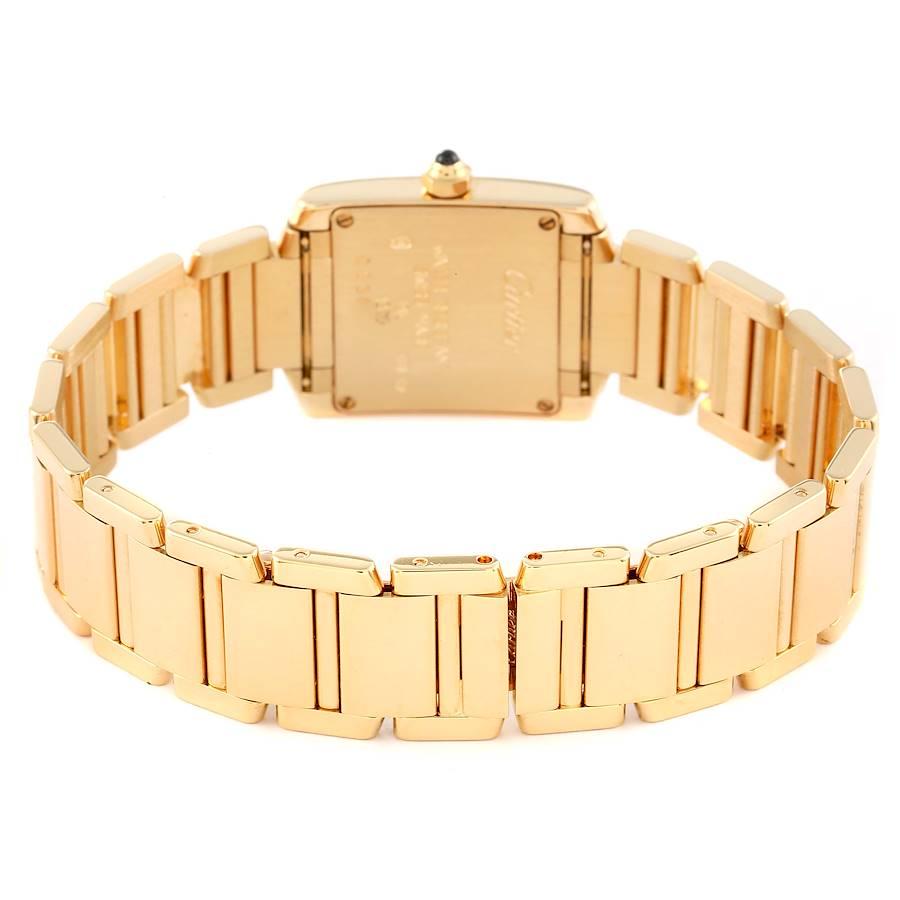 Women's Cartier Tank Francaise Yellow Gold Quartz Ladies Watch W50002N2