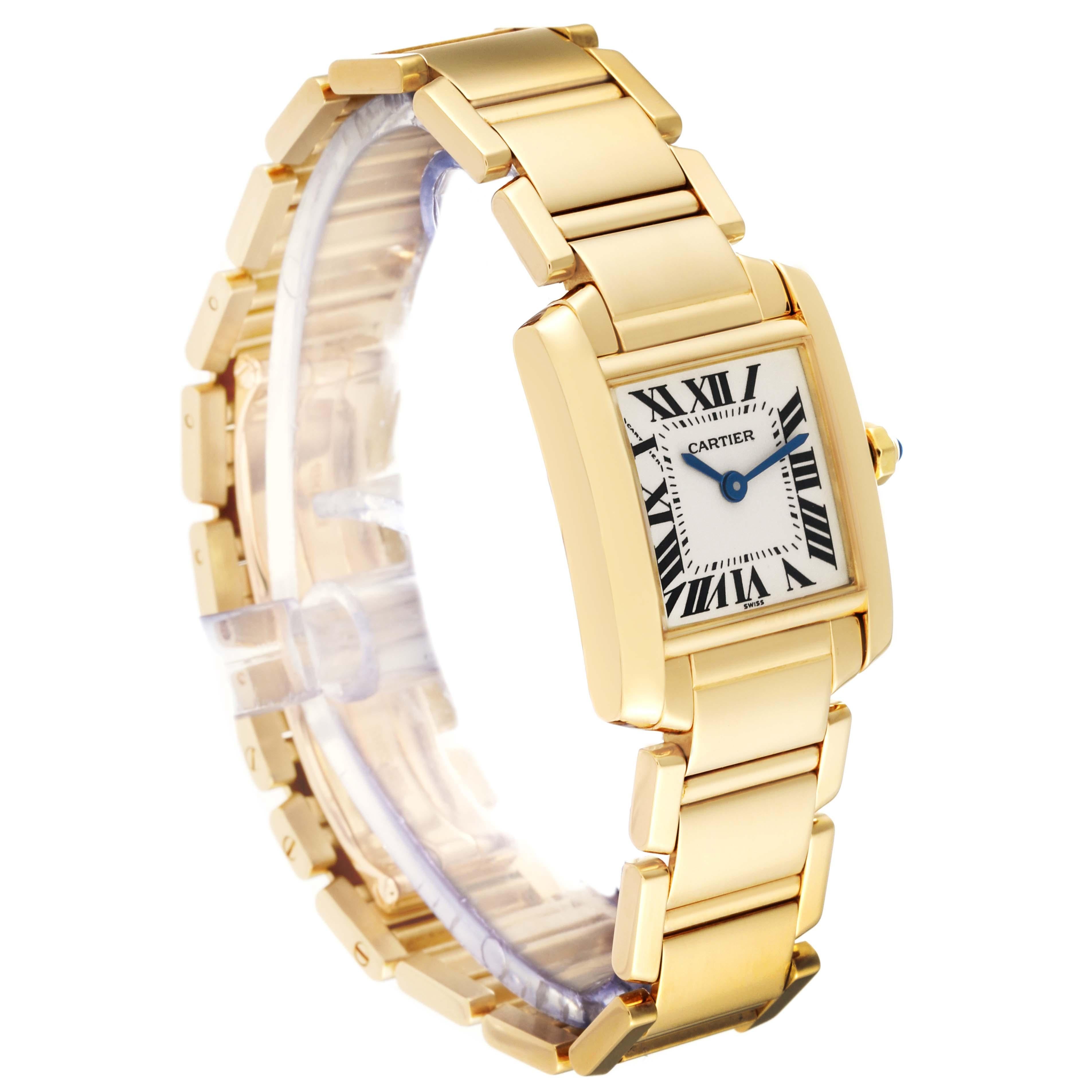 Cartier Tank Francaise Yellow Gold Quartz Ladies Watch W50002N2 3