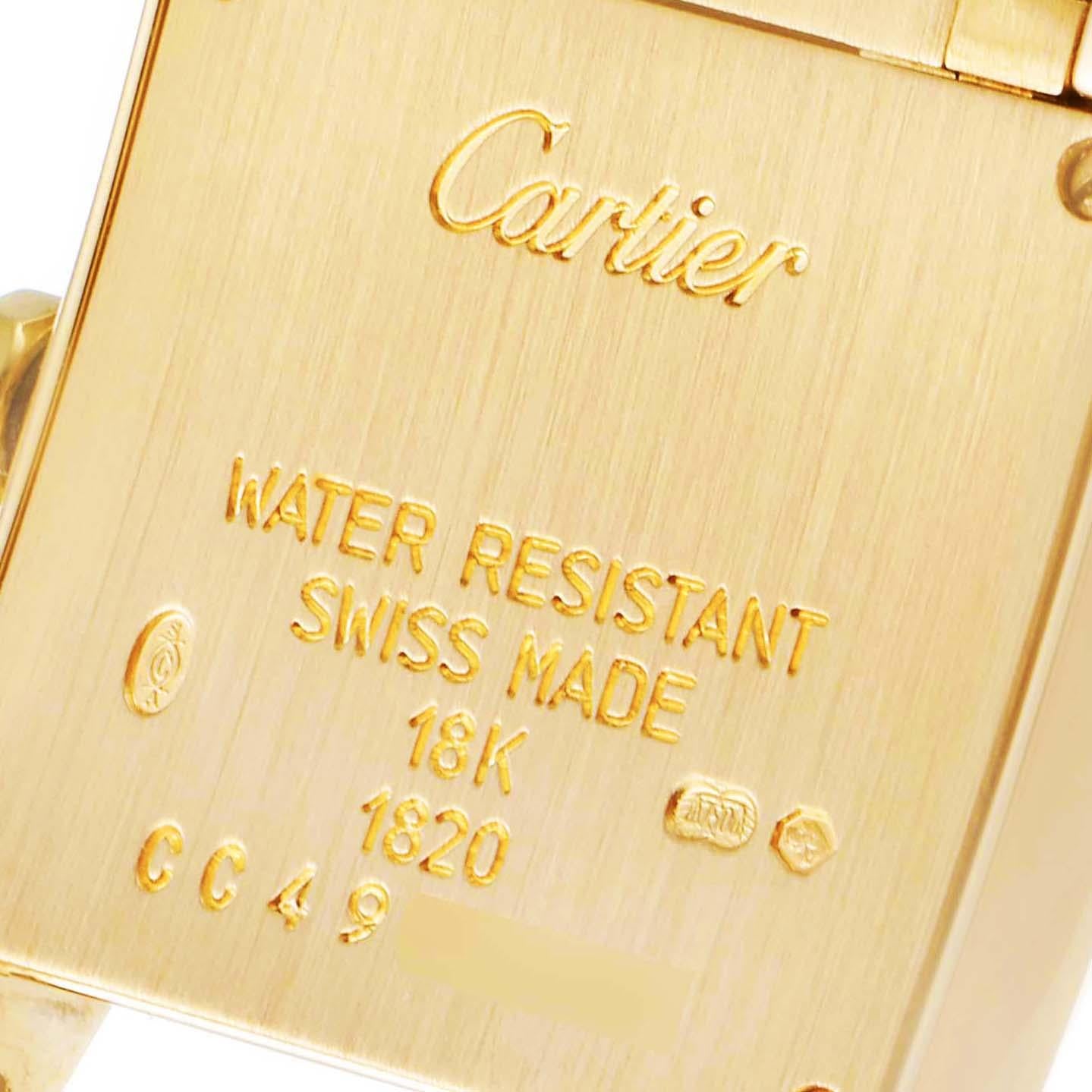 Cartier Tank Francaise Yellow Gold Quartz Ladies Watch W50002N2 2