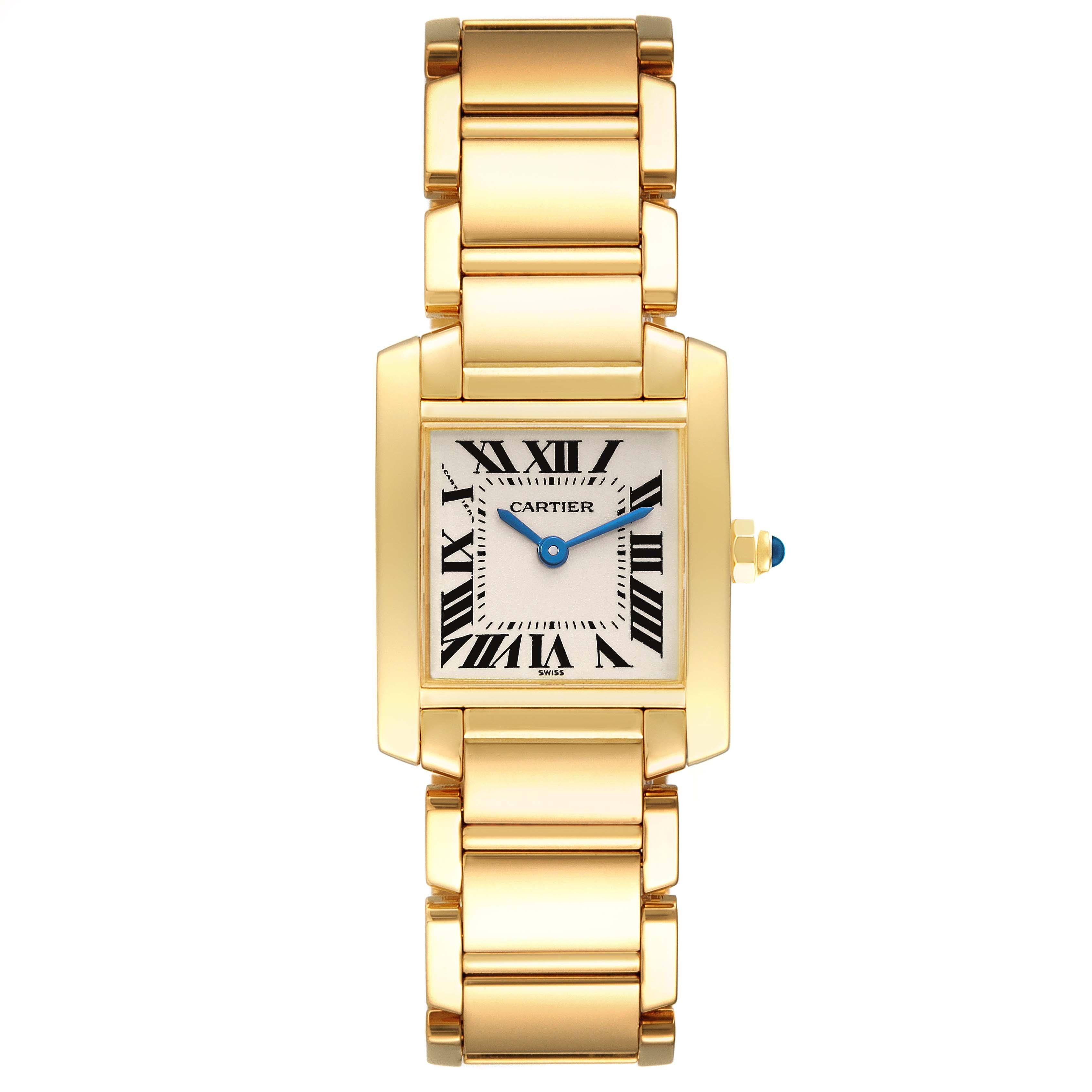 Cartier Tank Francaise Yellow Gold Quartz Ladies Watch W50002N2 4