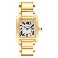 Cartier Tank Francaise Yellow Gold Quartz Ladies Watch W50002N2