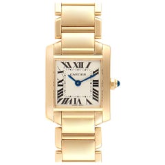 Cartier Tank Francaise Yellow Gold Quartz Ladies Watch W50002N2