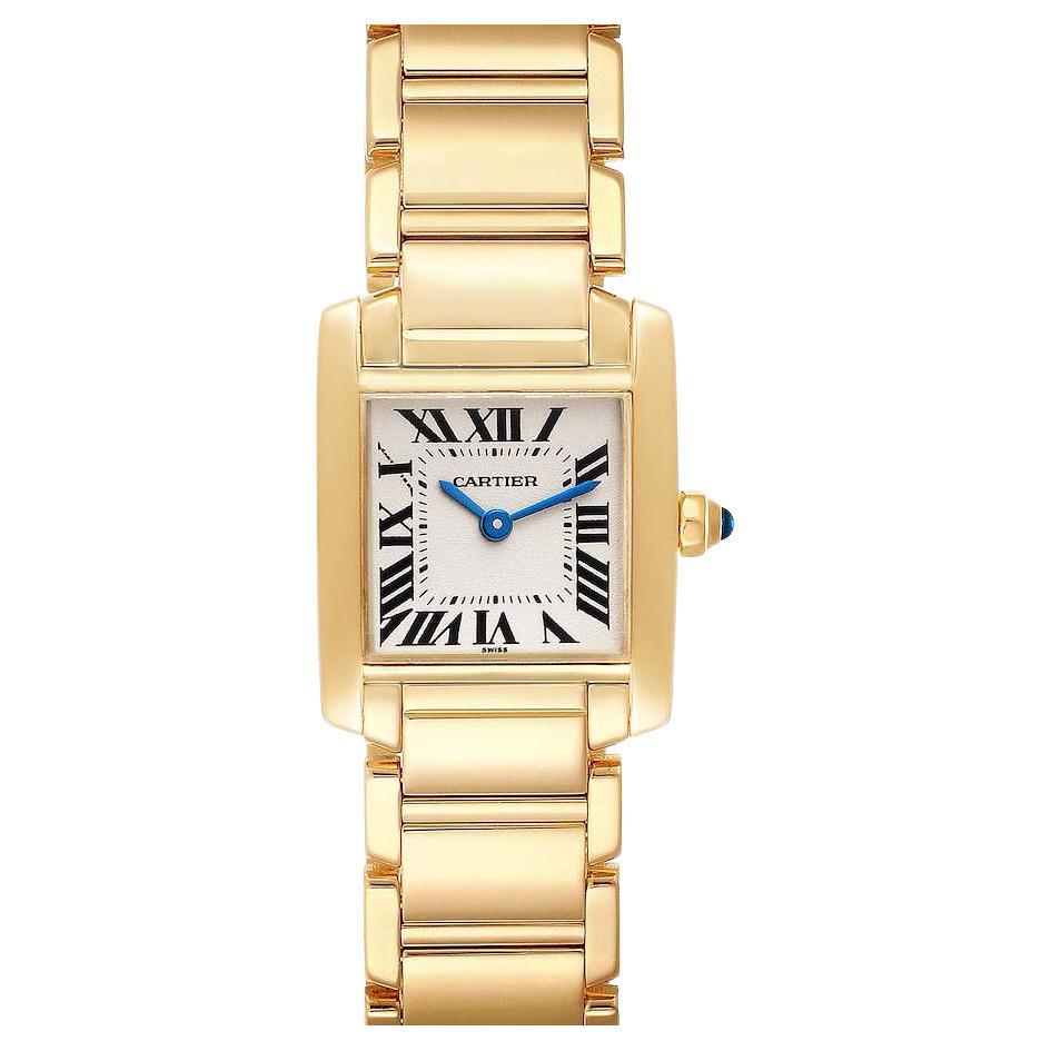 Cartier Tank Francaise Yellow Gold Quartz Ladies Watch W50002N2