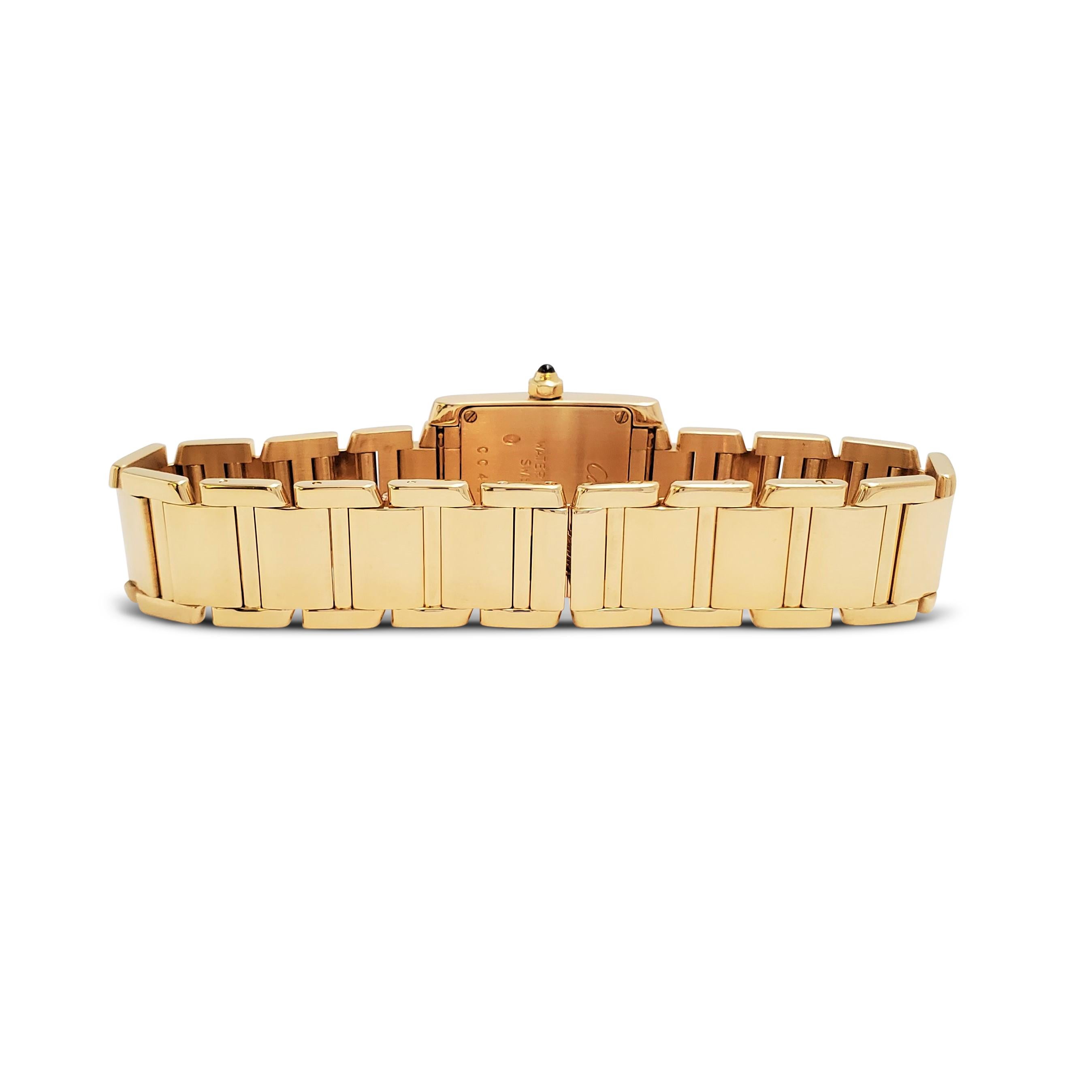 Cartier 'Tank Française' Yellow Gold Watch 1