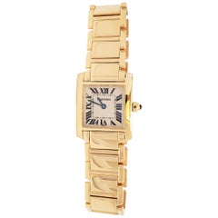Montre Cartier "Tank Française" en or jaune