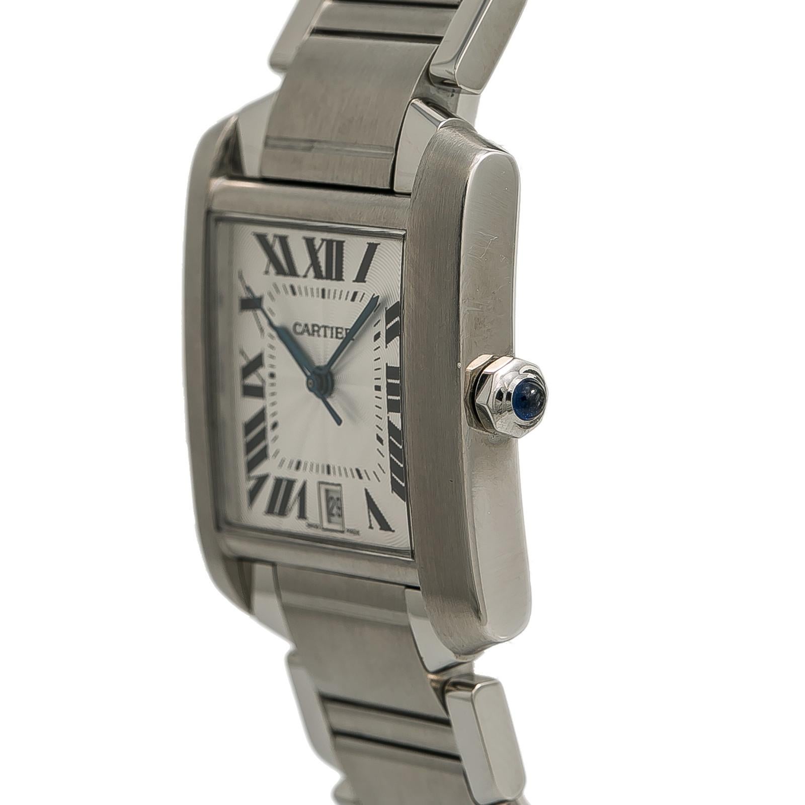 Cartier Tank Francaise2520, Dial Certified Authentic For Sale 1