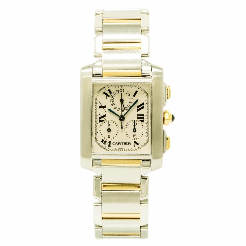 Cartier Tank Francaise 3714, Dial Certified Authentic For Sale
