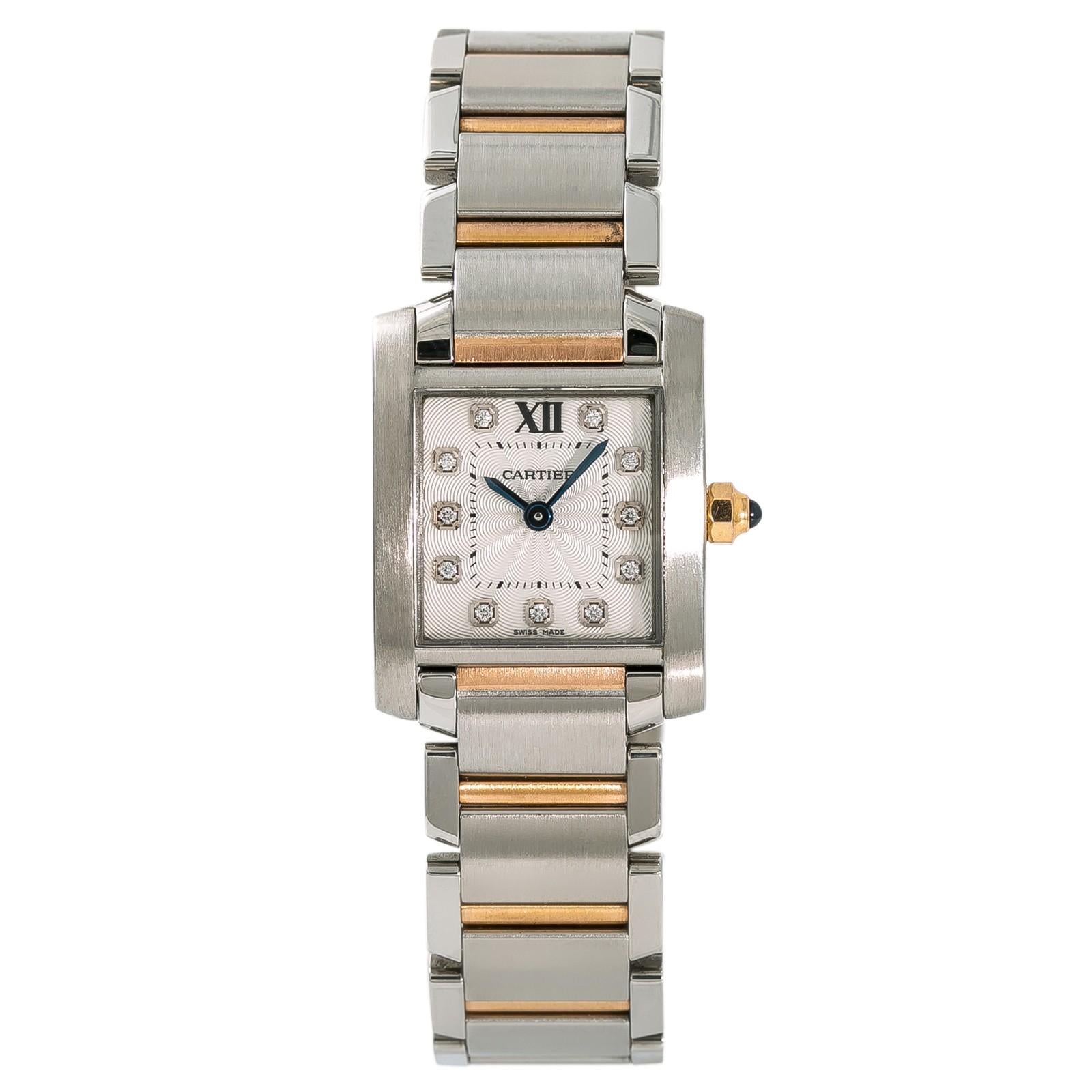 Cartier Tank Francaise5520, Dial Certified Authentic For Sale