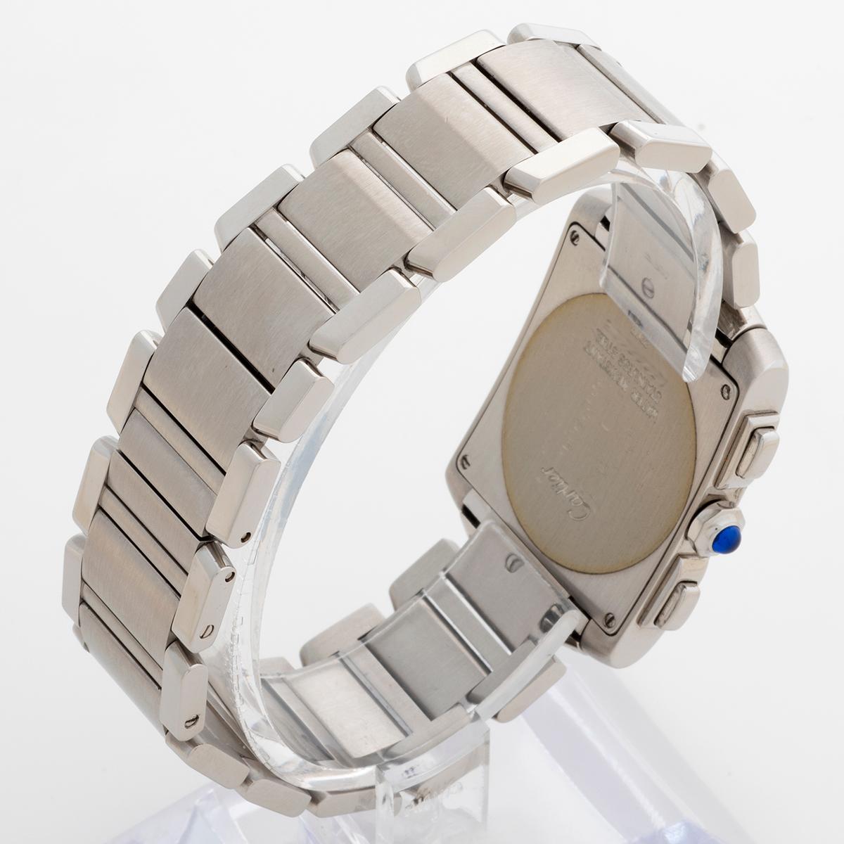 Femenino o masculino Reloj de pulsera Cartier Tank Franciaise Chronoflex Ref 2303. Con Caja Cartier, 2005.