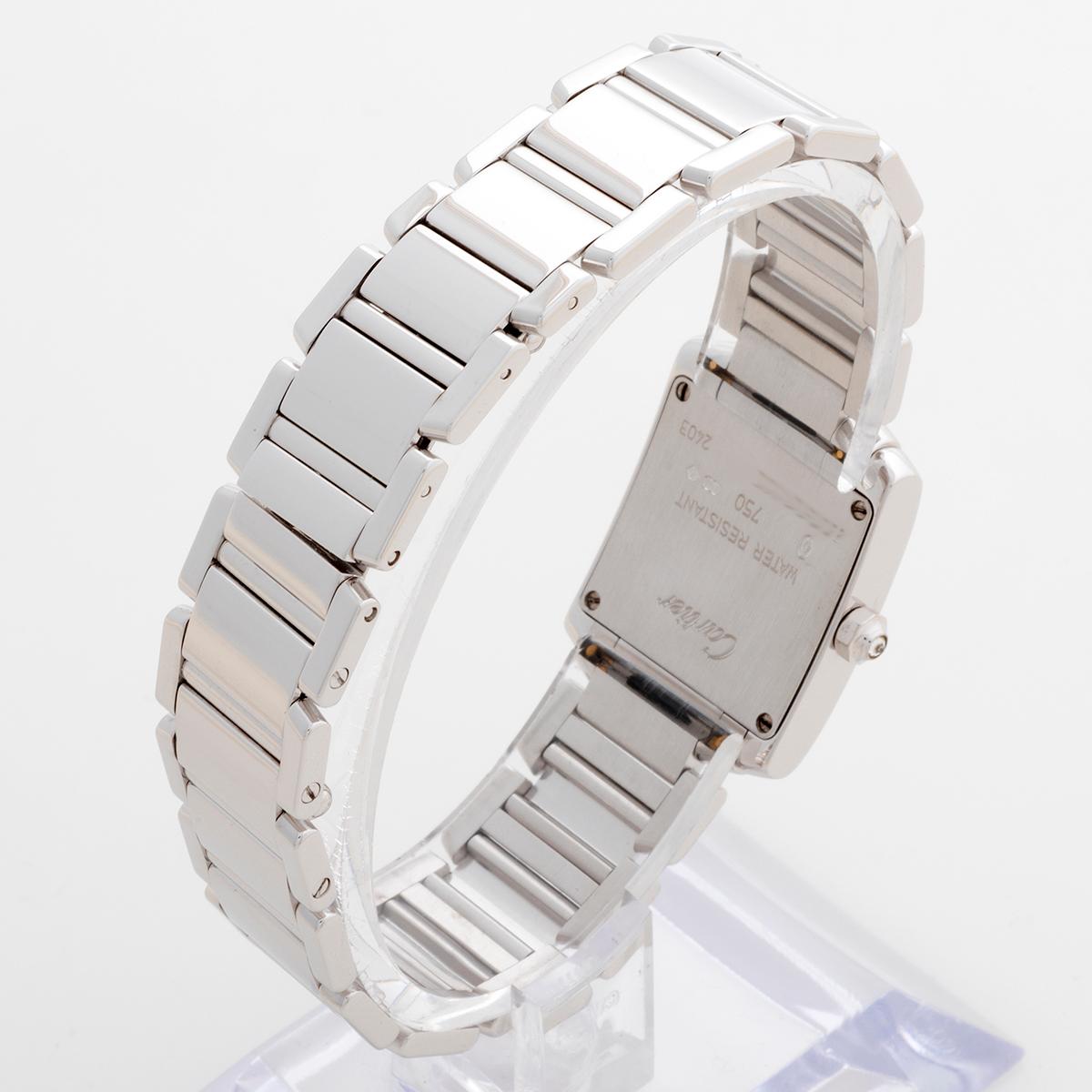 Cartier Tank Franciase Ref 2403, White Gold/Diamonds, Outstanding Condition In Excellent Condition In Canterbury, GB