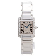 Cartier Tank Franciase Ref 2403, White Gold/Diamonds, Outstanding Condition