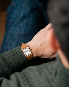 Cartier Tank Jumbo Automatique 17002 Pointed Paris Dial 1970s 18k YG