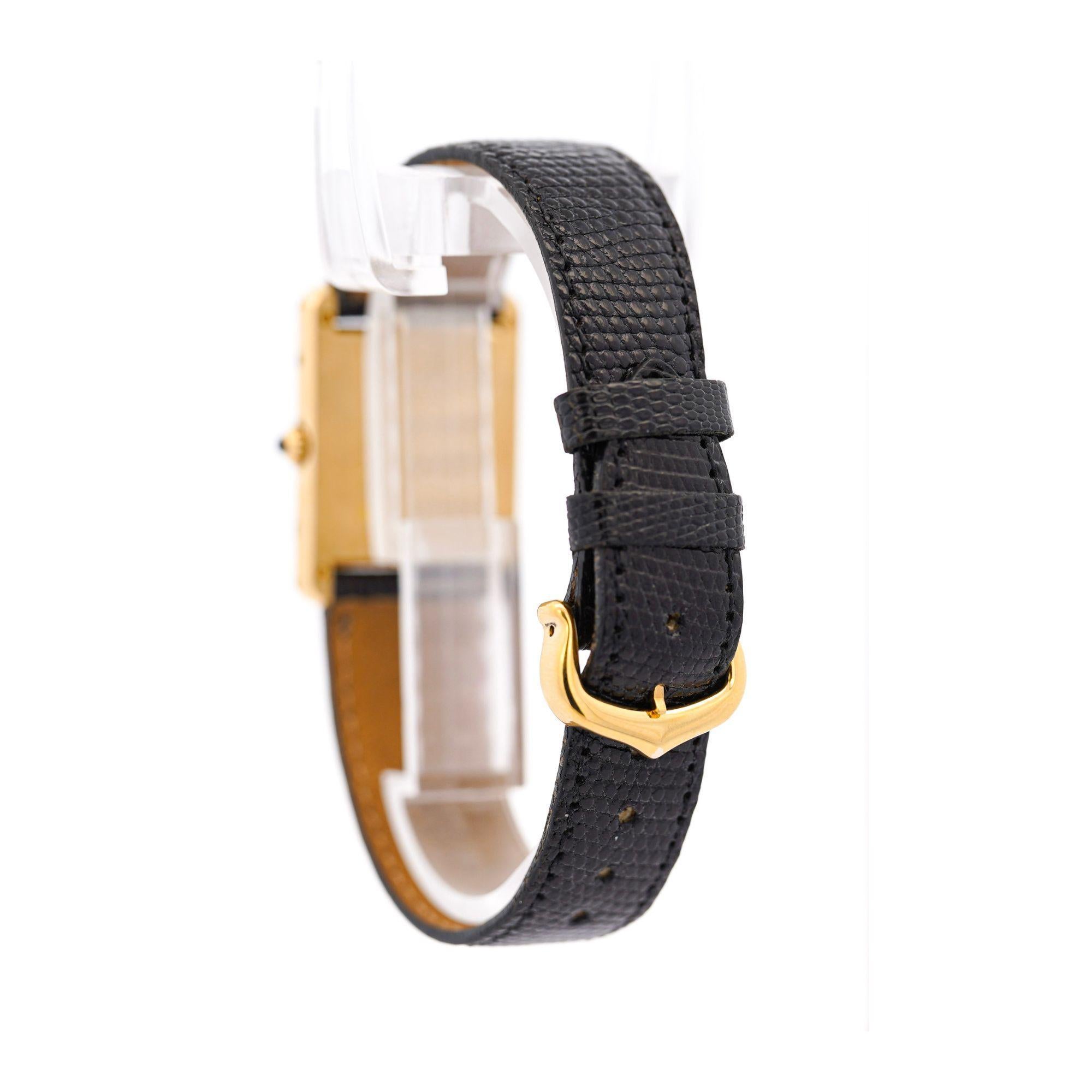 Cartier Tank Large 18K Gold Quartz 25mm Watch For Sale 3