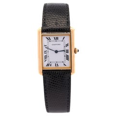 Cartier Tank Large 18K Gold Quarz 25mm Uhr