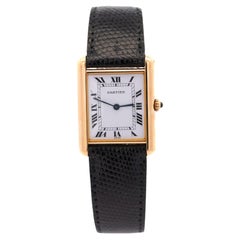 Cartier Tank Large 18K Gold Quartz 25mm Watch