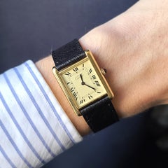 Cartier Tank Large GM LM Must de Cartier LC Classic Spider Dial Railway Vermeil