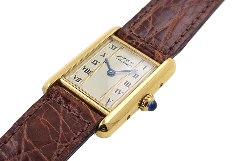 Cartier Tank Louis Cartier Watch - 29.55 mm Pink Gold Case - Brown All –  Luxury Time NYC