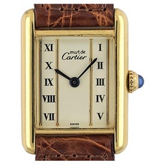 Cartier Tank L.C. Must de Cartier Louis 1920 Modèle Art Déco Modèle Vermeil Or + Boîte