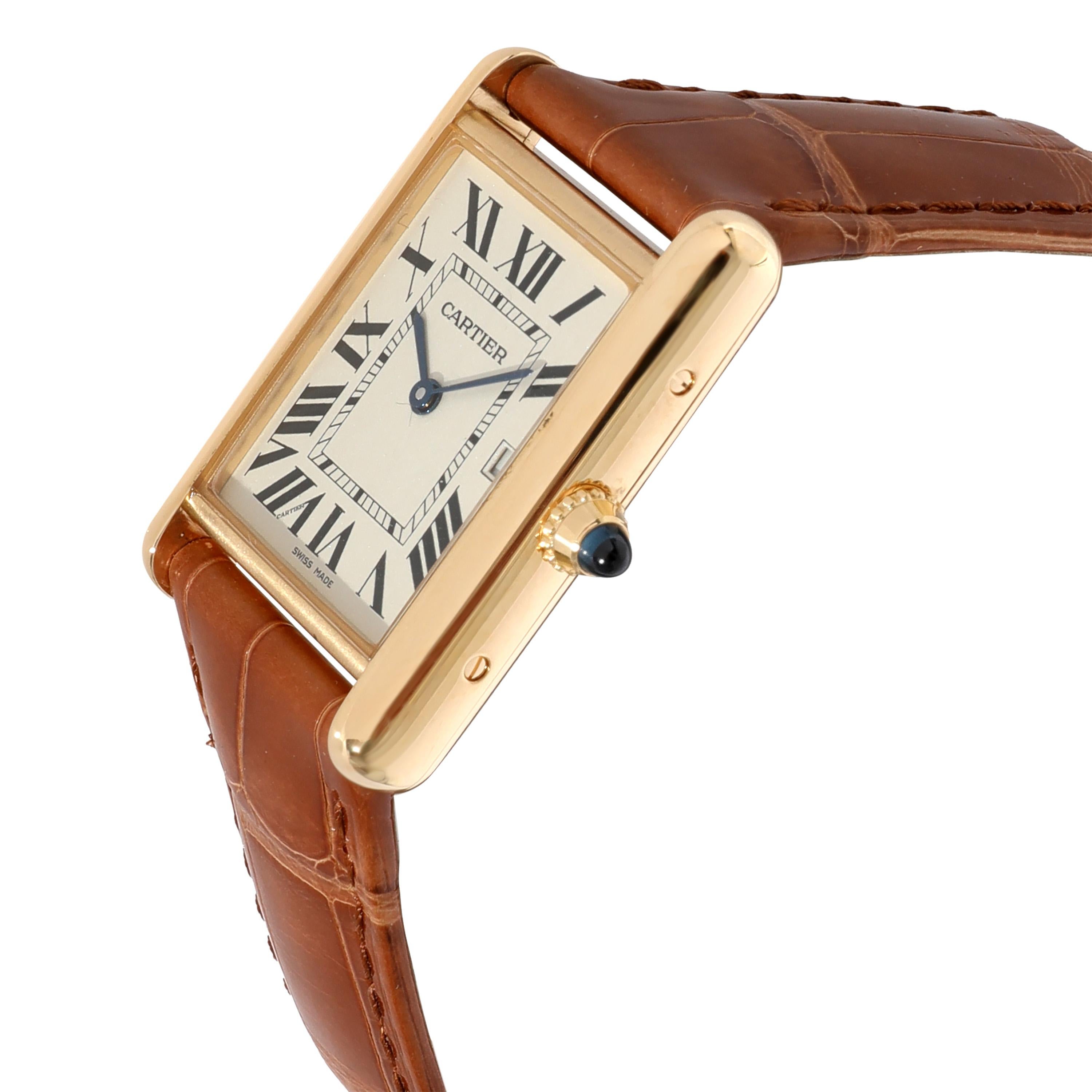 Cartier Tank LC W1529756 Unisex Watch in 18kt Yellow Gold 1