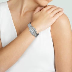 Cartier Tank Le Francaise 2403 5.33ctw Diamond 18K White Gold Watch