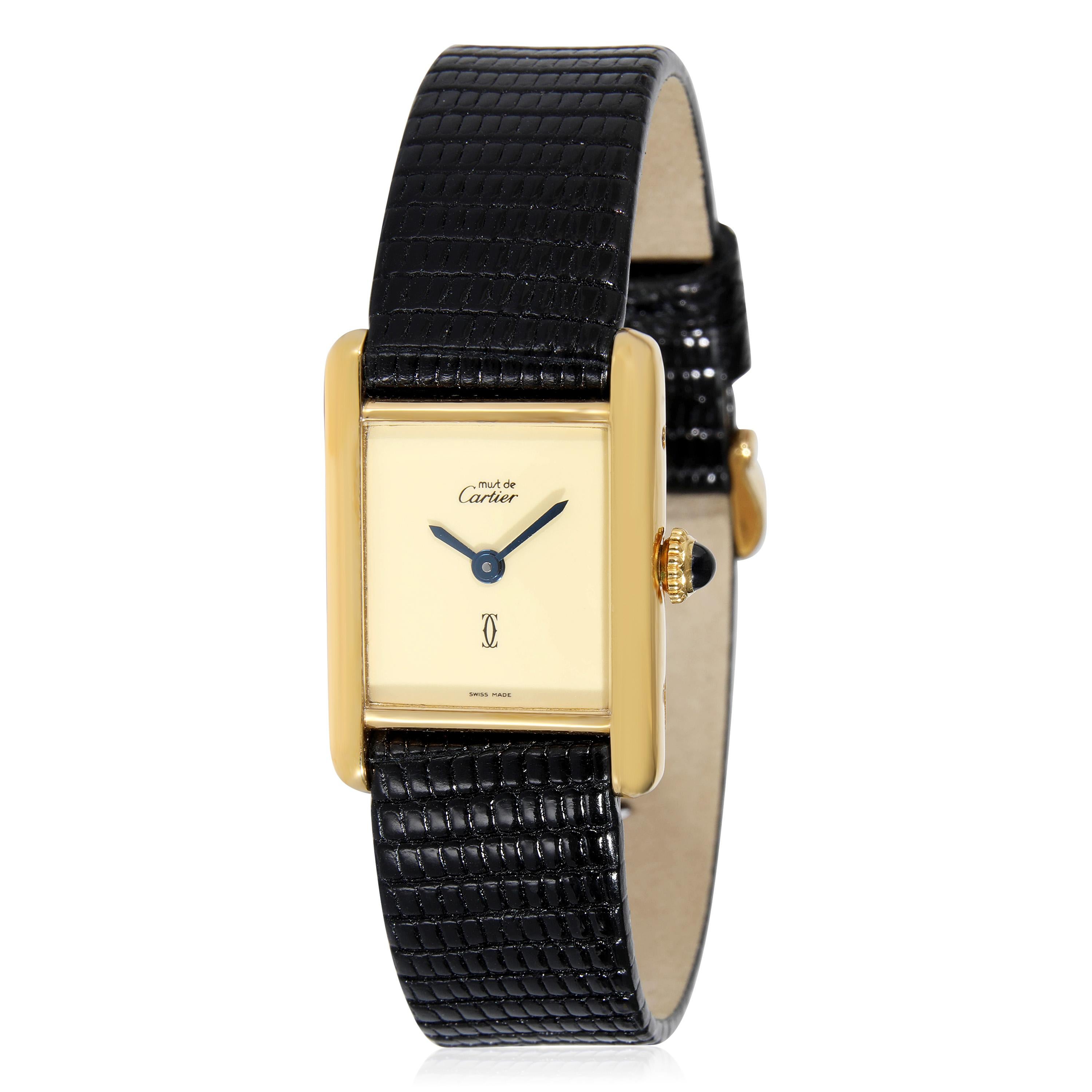 Cartier: Damenuhr Tank le must de Cartier in  Vermeil 1