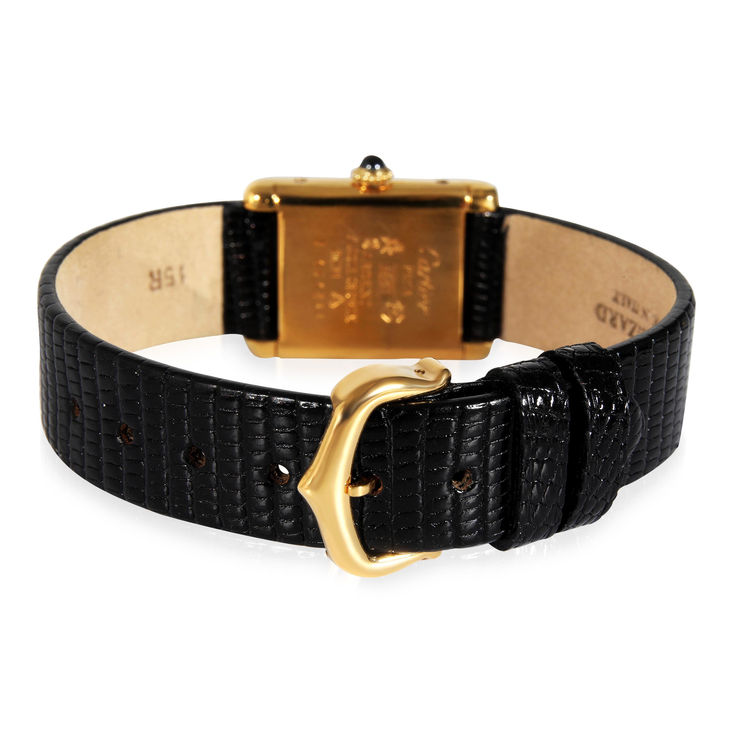 Cartier: Damenuhr Tank le must de Cartier in  Vermeil 2