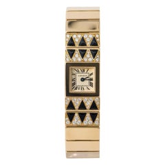 Vintage Cartier Tank Lingot 1705 Quartz Women's Off-White Dial Watch 18 Karat YG