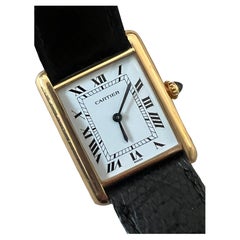 ¡Cartier Tank Louis 18k Modelo 78086 Manual Winding Ca' 1980's Classic!