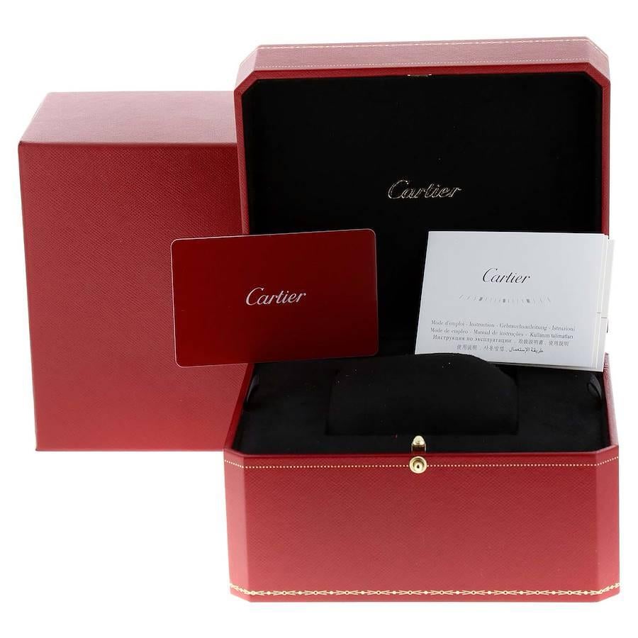 Cartier: 18 Karat Roségold mechanische Damenuhr Tank Louis WGTA0010 Box-Karte im Angebot 8
