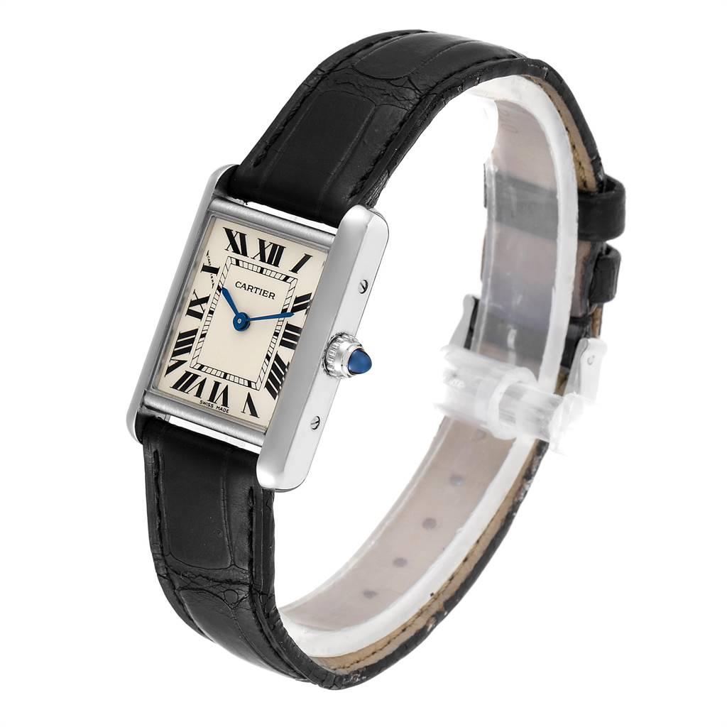 cartier tank gold black