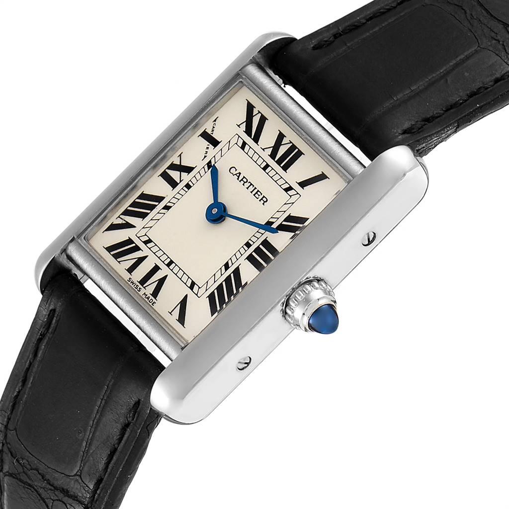 cartier tank louis black strap