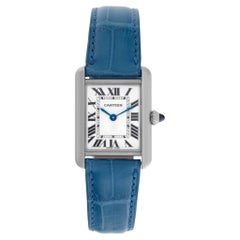 Cartier: Uhr Tank Louis 18 Karat Weißgold, Ref W1541056, Quarz