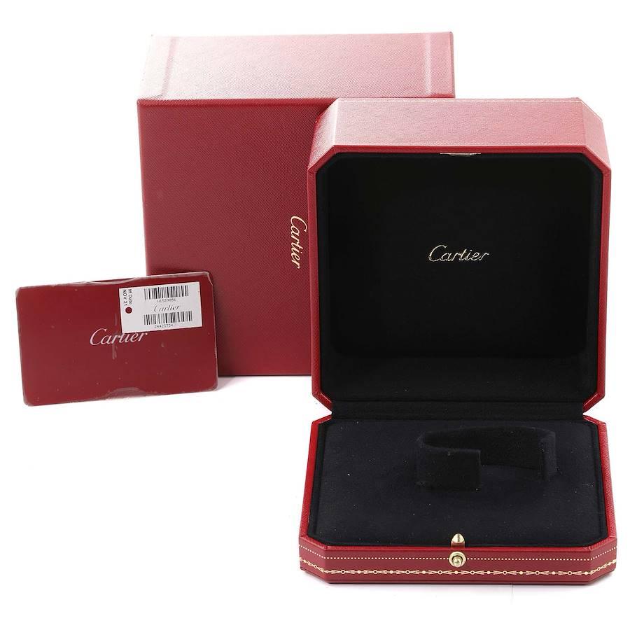 Cartier Tank Louis 18k Yellow Gold Brown Strap Ladies Watch W1529856 Box Card 4