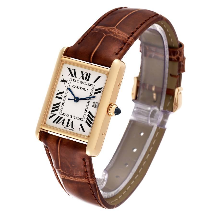 gold cartier tank men