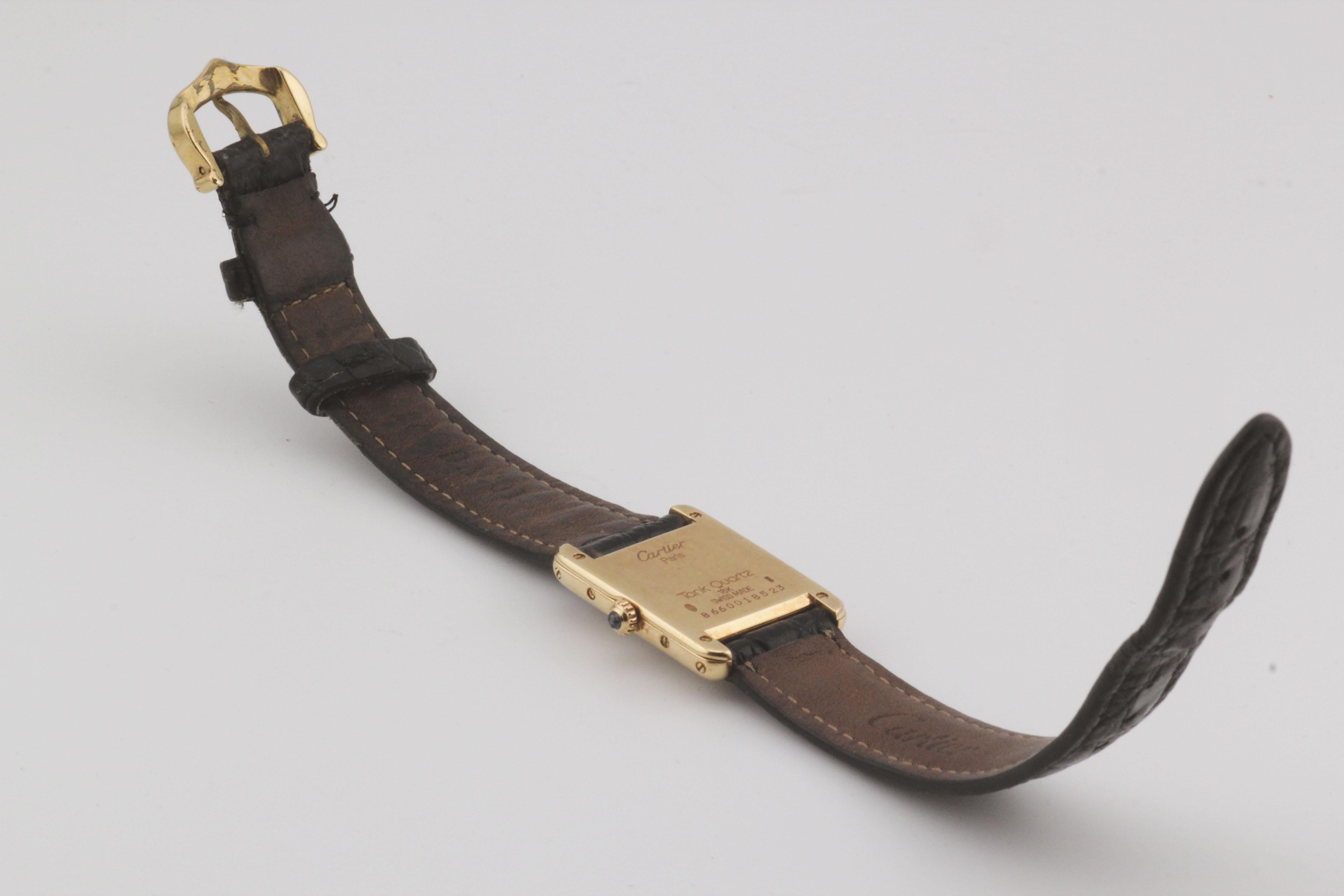 Cartier Tank Louis 18k Yellow Gold Watch 27mm x 20mm Quartz 1