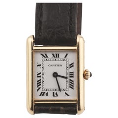 Cartier: 18 Karat Gelbgold Uhr Tank Louis Tank Louis 27 mm x 20 mm Quarz-Uhr