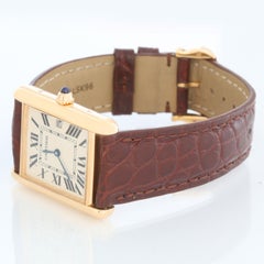 Cartier Tank Louis 18k Yellow Unisex Gold Watch W1529756 2441