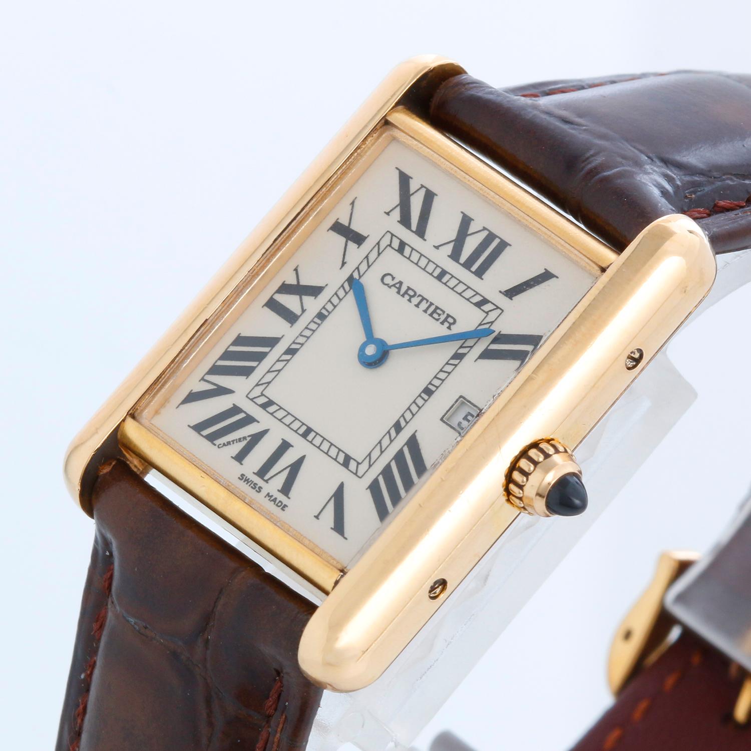 Cartier: 18 Karat Gelbe Unisex-Gold-Uhr Tank Louis W1529756 2441 1