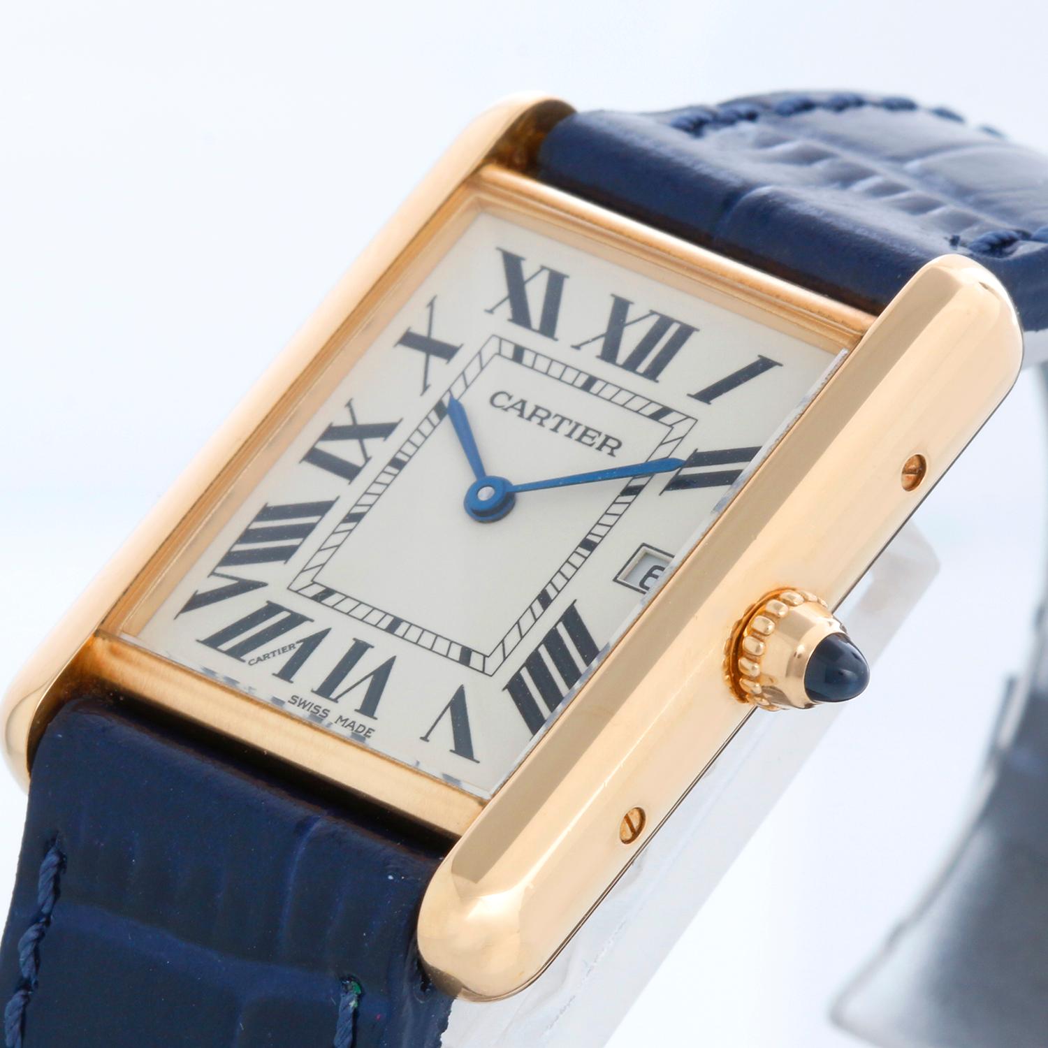Cartier Tank Louis 18K Yellow Unisex Gold Watch W1529756 2441 2