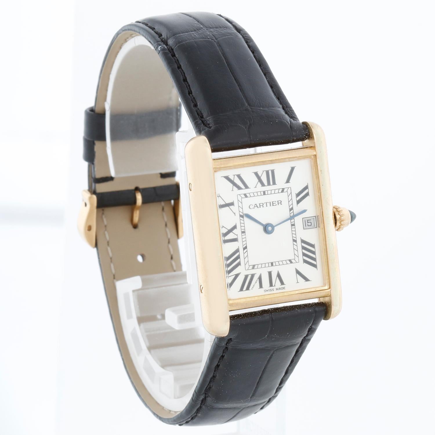 Cartier Tank Louis 18k Yellow Unisex Gold Watch W1529756 2441 3