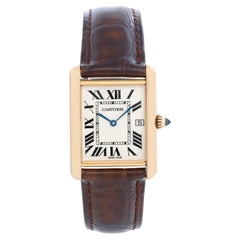 Cartier: 18 Karat Gelbe Unisex-Gold-Uhr Tank Louis W1529756 2441