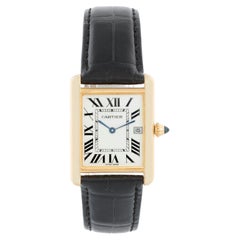 Vintage Cartier Tank Louis 18k Yellow Unisex Gold Watch W1529756 2441
