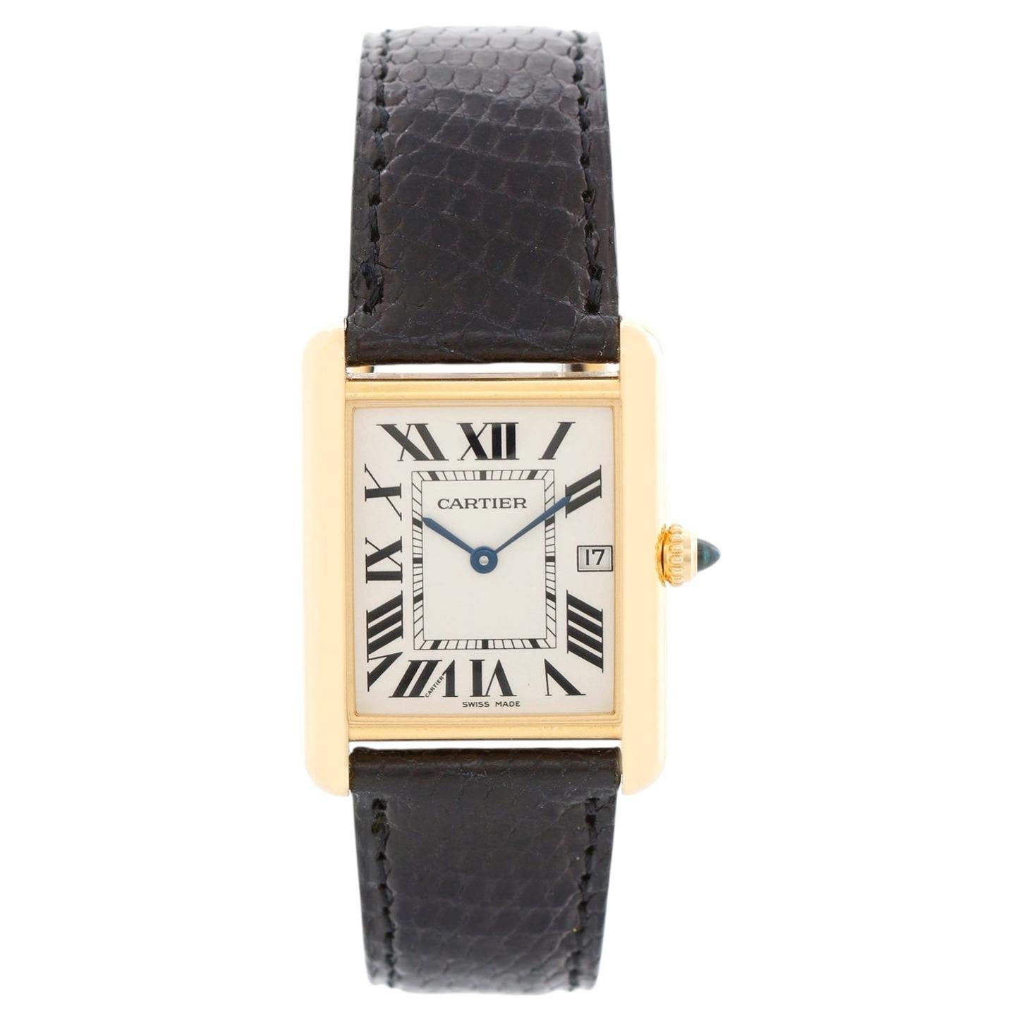 Reloj Cartier Tank Louis 18K de oro amarillo unisex W1529756 2441