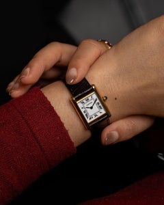 Cartier Tank Louis 78087 SM Ladies Service Dial 1980s