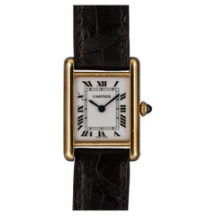 Cartier Tank Louis 78087 SM Quadrante di servizio da donna anni '80