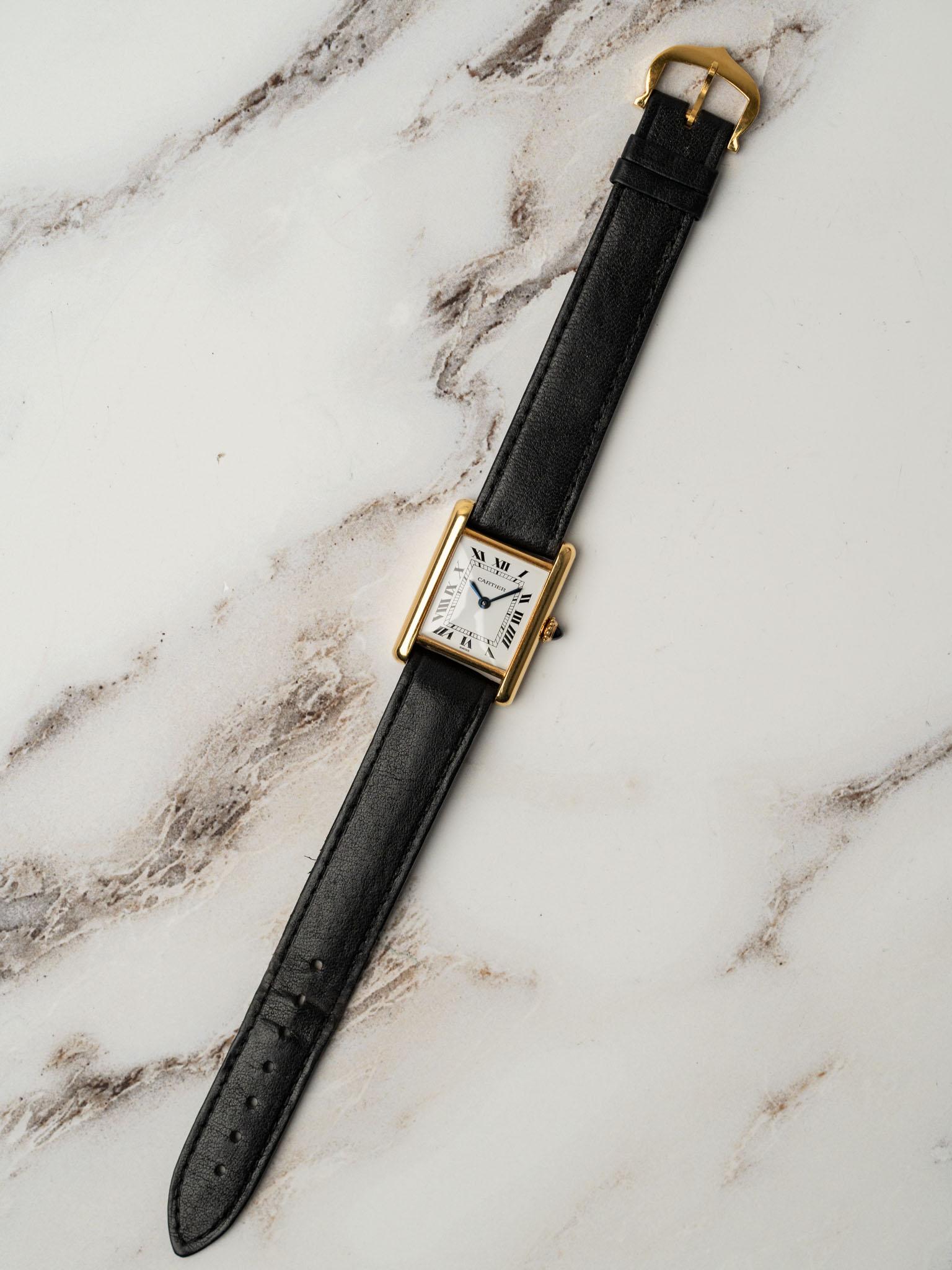 Cartier Tank Louis 78087 SM Swiss 18k YG 1980s 5