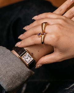 Cartier Tank Louis 78087 SM Swiss Made Zifferblatt 18k YG 1980er Jahre