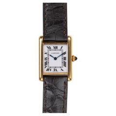 Cartier Tank Louis 78087 SM Swiss Made Zifferblatt 18k YG 1980er Jahre